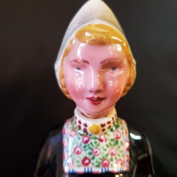 Vintage Holland Pottery Dutch Girl Decanter Bottle - Picture 2 of 14